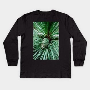 Pine Cones Kids Long Sleeve T-Shirt